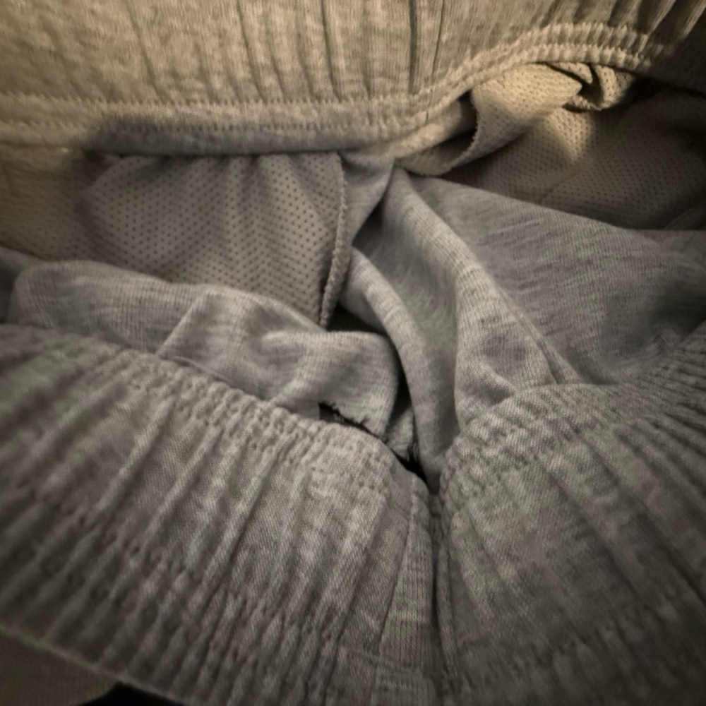 Adidas Mens Gray No Fleece Joggers - Picture 3 of 3